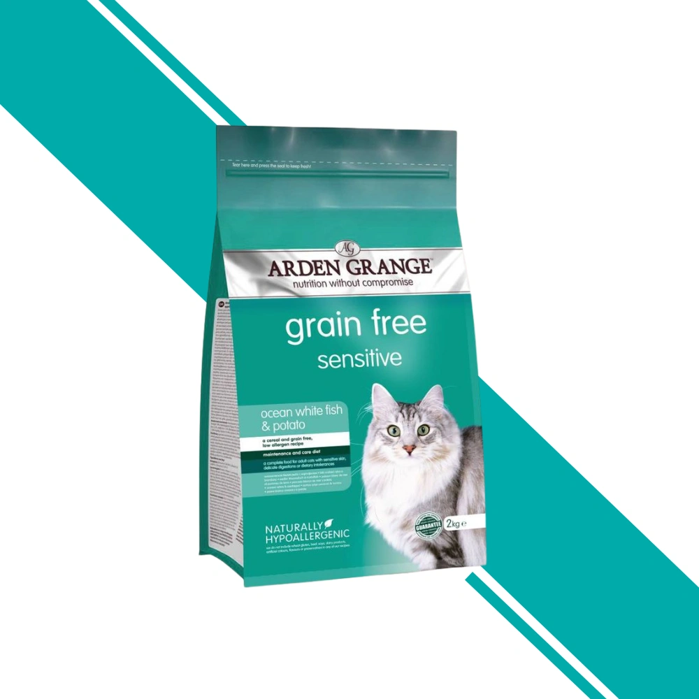 Arden Grange Sensitive Ocean White Fish & Potato - Adult Cat - 2kgs